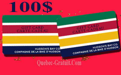 Carte cadeau La Baie de 100$