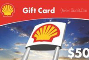 Carte cadeau Shell de 50$
