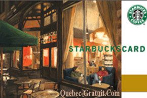 Carte cadeau Starbucks de 50$