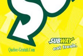 Carte cadeau Subway de 50$