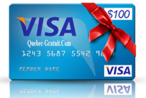 Carte cadeau Visa de 100$