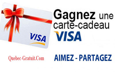 Carte cadeau Visa de 500$