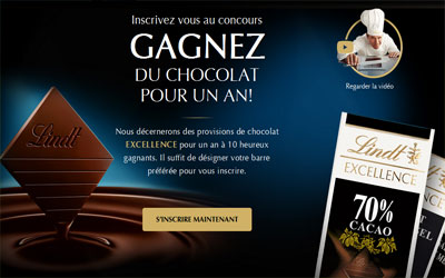 Carte-cadeau de 1000$ de Lindt