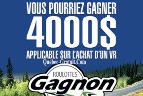 Carte cadeau de 4000$ pour l'achat d'un véhicule récréatif