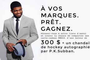 Chandail de hockey autographié par P.K. Subban
