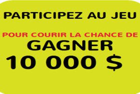 Chèque d'un montant de 10000$