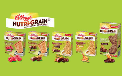 Les barres Nutri Grain Kellogg’s à 0.38$