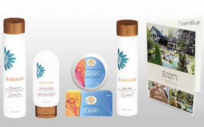 Panier cadeau Kariderm + certificat cadeau Spa Strom