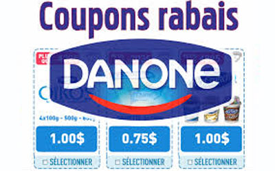 Plus de 25$ de coupons Danone à imprimer