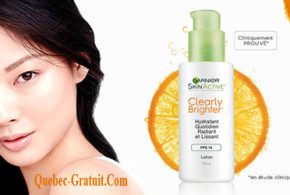 Rabais de 3$ sur un hydratant Garnier Clearly Brighter
