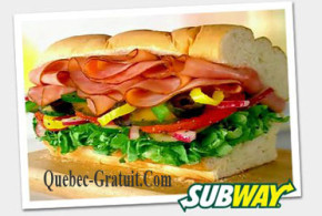 Sandwich Gratuit de 6 pouces chez Subway