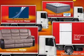 Sofa, télévision, réfrigérateur ou matelas