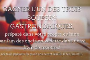 Souper a domicile prepare par un chef