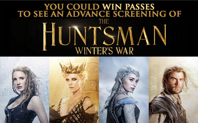Billets pour l'avant-première de The Huntsman: Winter's War