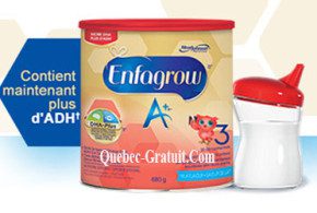 Échantillons gratuits d’Enfagrow A+