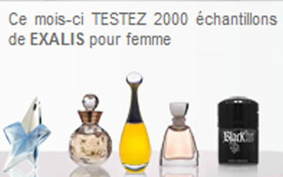 Echantillons gratuits de parfums