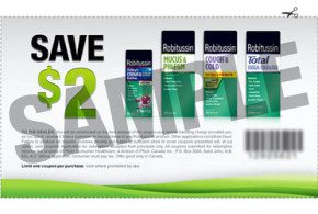 2$ de rabais sur les produits Robitussin