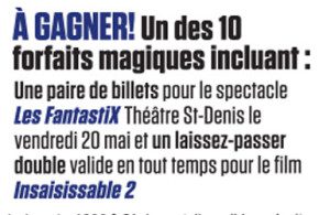 Billets pour le spectacle Les FantastiX