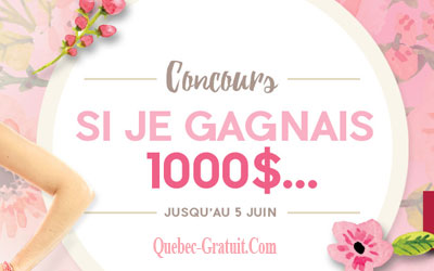 1000 $ sur le site internet legrenier.ca