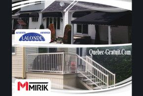 Balcon de 5000$, auvent de 3000$ et 500$