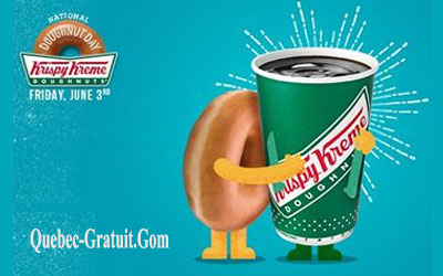 Beignet gratuit chez Krispy Kreme