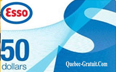 Carte cadeau Esso de 50$