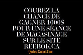 Carte cadeau Reebok de 1000$