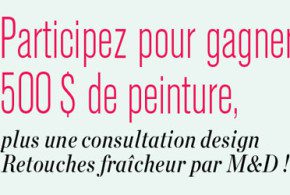 Carte-cadeau Sherwin-Williams de 500$