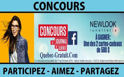 Carte-cadeaux Newlook de 500$