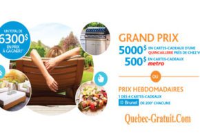 Cartes-cadeaux de 5000$ d'une quincaillerie