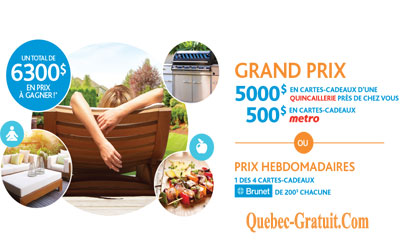 Cartes-cadeaux de 5000$ d'une quincaillerie