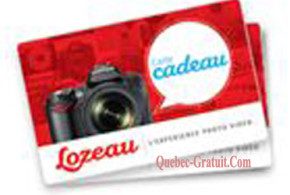 Certificat-cadeau de 150$ chez Lozeau