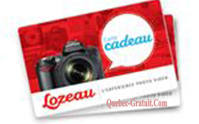 Certificat-cadeau de 150$ chez Lozeau