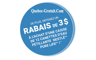 Coupon Rabais Nestlé Pure Life De 3$