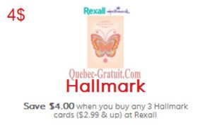 Coupon de 4$ Sur Les Cartes Hallmark