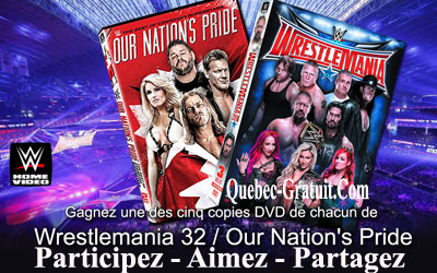 DVD WWE WrestleMania 32 et Our Nation's Pride
