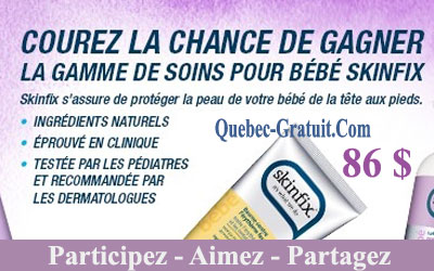 Gamme complète de soins pour bébé Skinfix