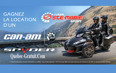 Location gratuite du CAN AM SPYDER