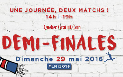 Matchs des demi-finales de la saison 2016 de la LNI