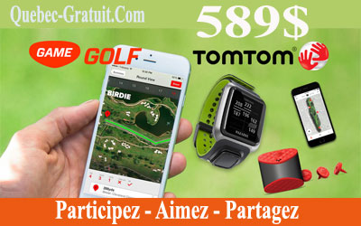 Montre GPS et des capteurs intelligents pour le golf