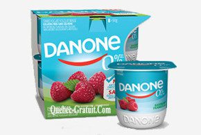 Paquet de 8 yogourts Danone 0% pour 0.49$