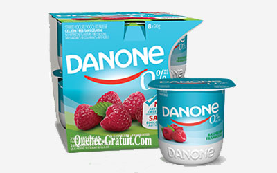 Paquet de 8 yogourts Danone 0% pour 0.49$