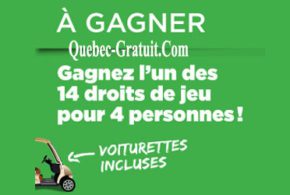 Partie de golf avec voiturette