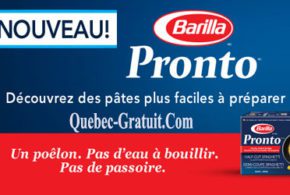 Pates Barilla Pronto gratuites