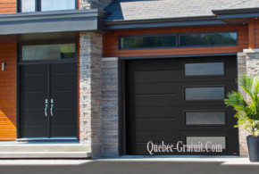 Porte de garage et une porte d'entrée Garaga