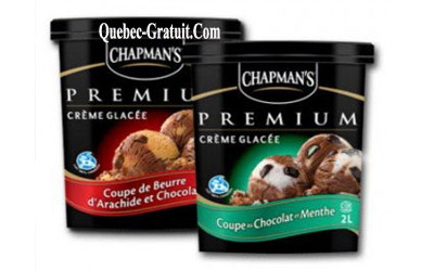 Pot de crème glacée Chapman’s Gratuit