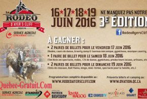 Billets pour le Rodéo d'Ayer's Cliff