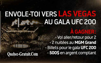 Voyage pour assister au Gala UFC 200 à Las Vegas