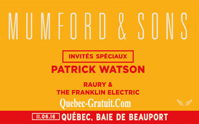 Billets pour assister au concert de Mumford & Sons