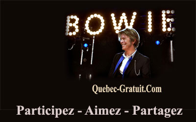 Billets pour un concert hommage à David Bowie